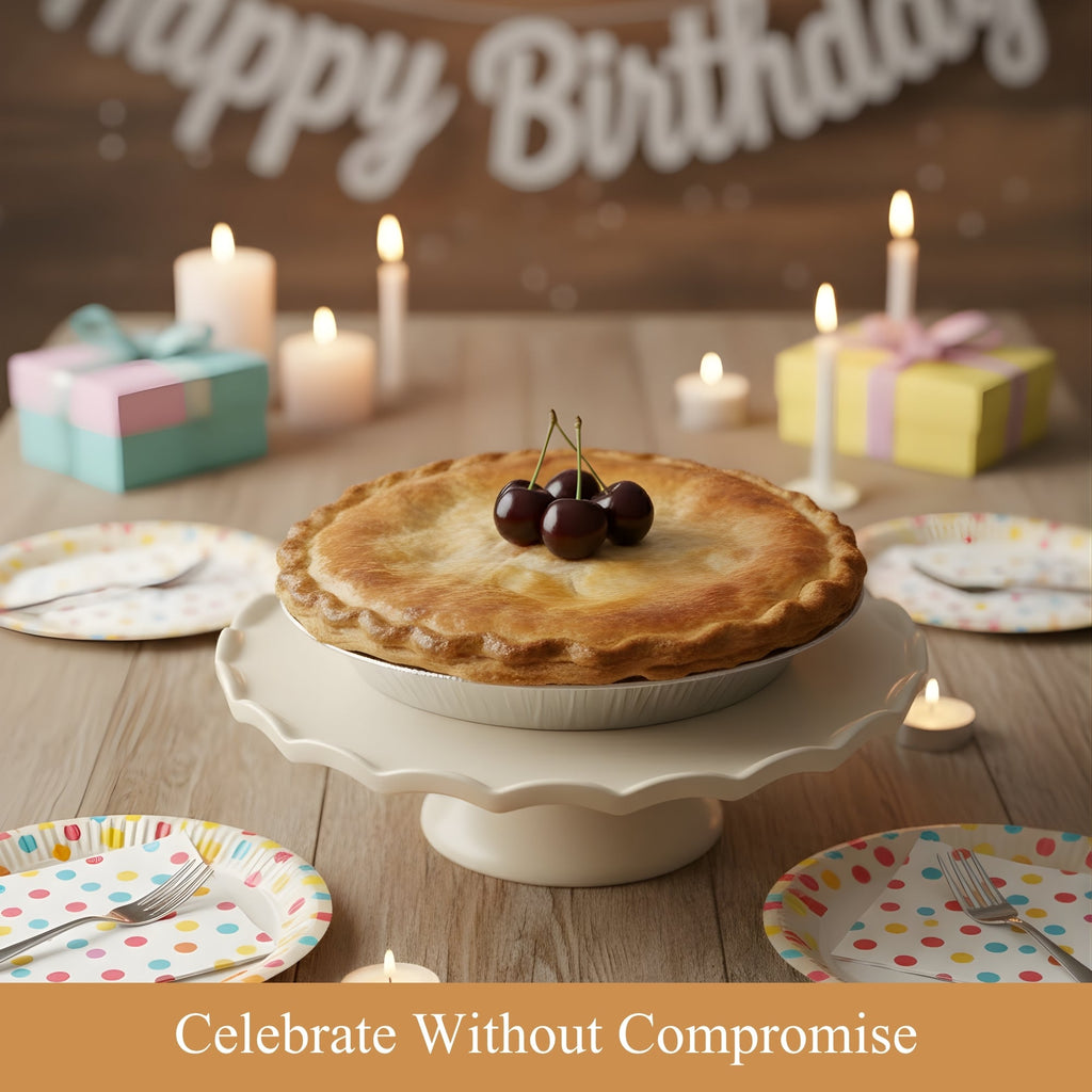 Andy Anand Sugar-Free Cherry Pie, 2.9 lb – Keto & Diabetic-Friendly, Whole Cherries, Flaky Crust, No Added Sugar, Birthday & Holiday Gift