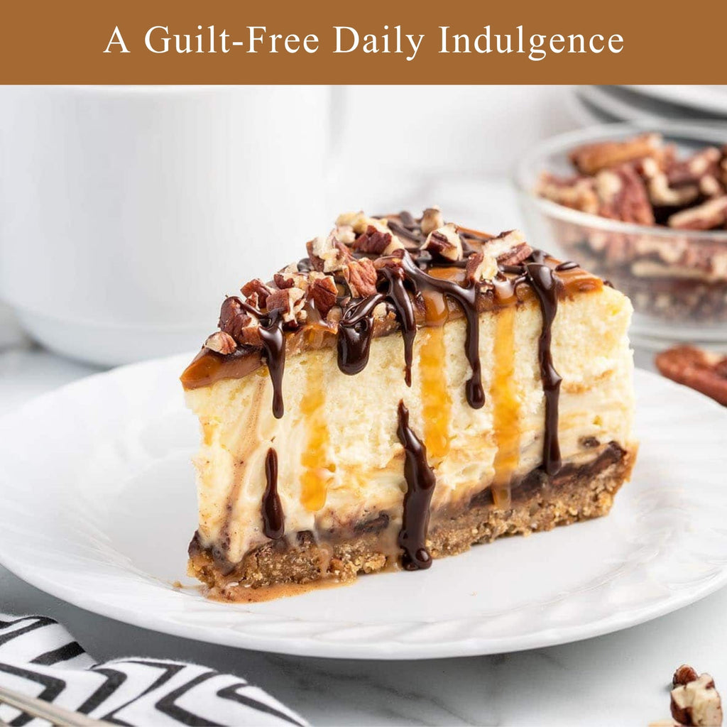 Andy Anand Turtle Cheesecake, 9-Inch, 2 lb – Caramel, Chocolate Chips & Nuts, California Cream Cheese, No Preservatives, Birthday Gift Box