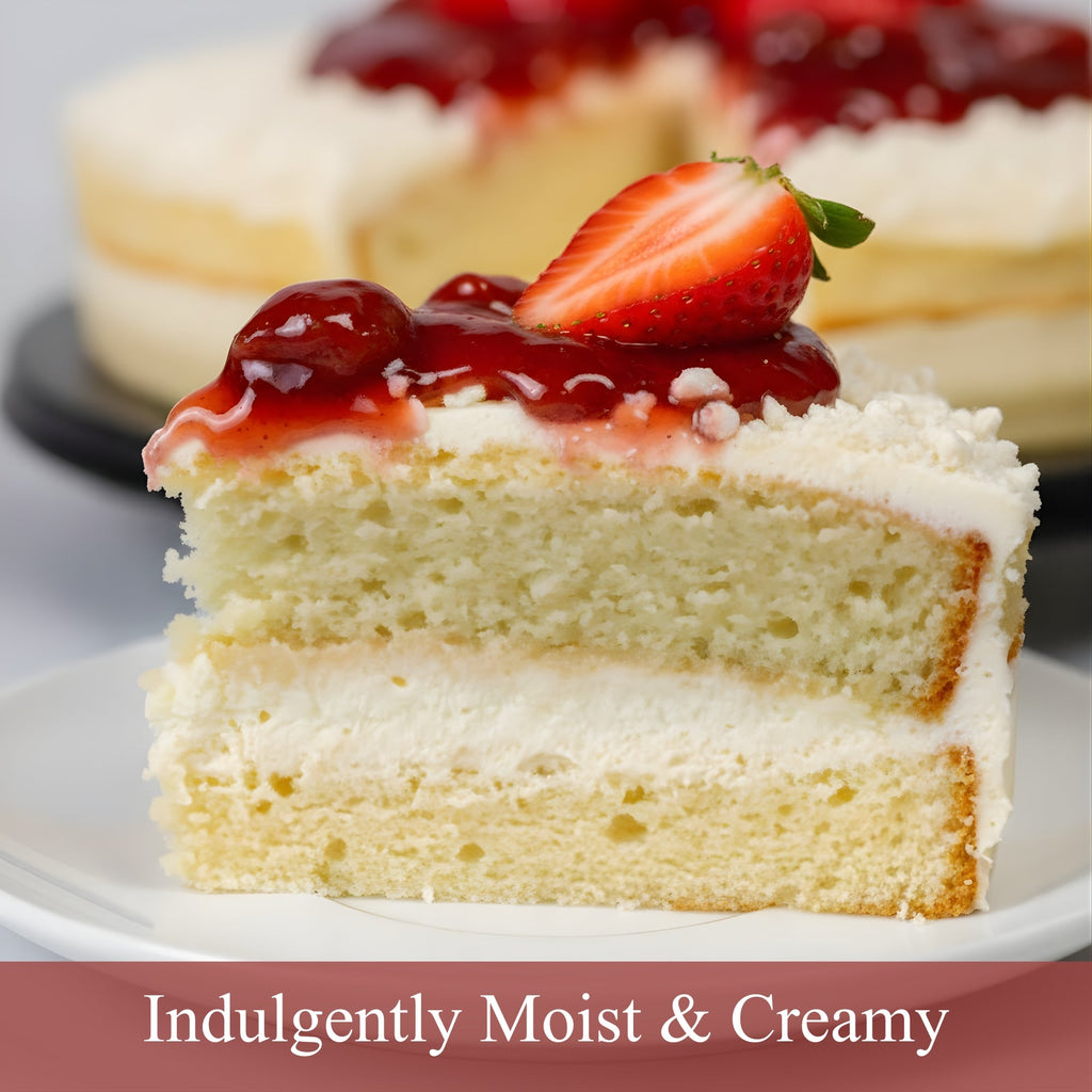 Andy Anand Sugar-Free White Chocolate Strawberry Cake, 2.5 lb – Keto & Diabetic-Friendly, Real Strawberries, Creamy White Chocolate Gift