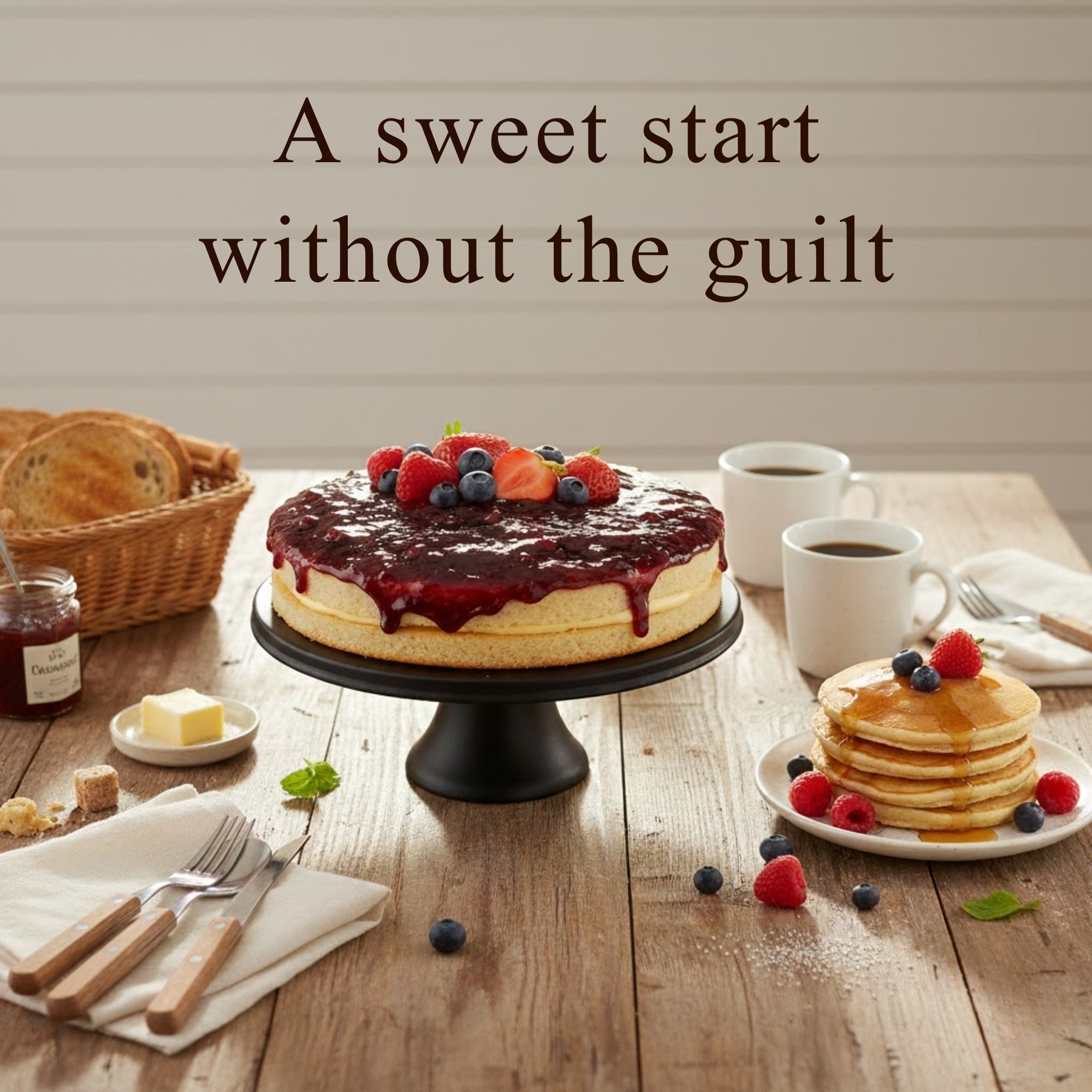 Andy Anand Sugar-Free Wild Berry Cake, 2.5 lb – Keto & Diabetic-Friendly, Mixed Berries, Moist Sponge, No Preservatives, Birthday Gift Box
