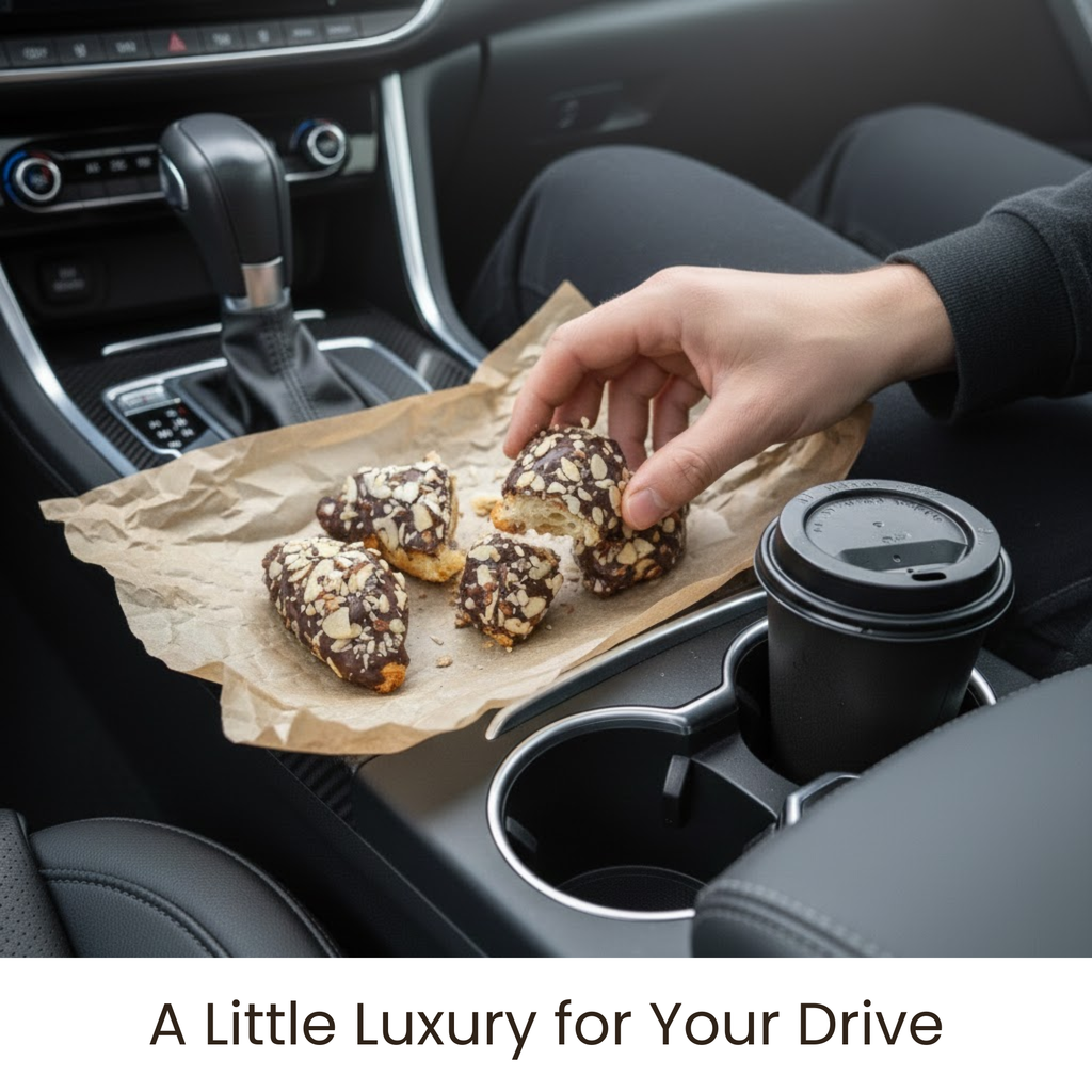Andy Anand Dark Chocolate Almond Croissant Cake, 10 pc, 2 lb – Hand-Baked, Buttery Flaky Pastry, Toasted Almonds, Gourmet Birthday Gift Box