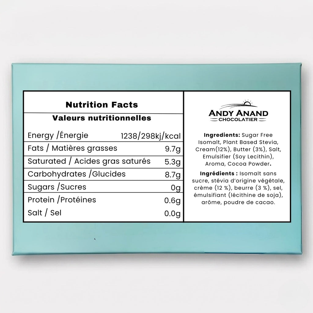 Andy Anand Sugar-Free European Butter Toffee Hard Candy, 40 pc, 7 oz – Stevia Sweetened, Keto & Diabetic-Friendly Gourmet Snack Gift Box