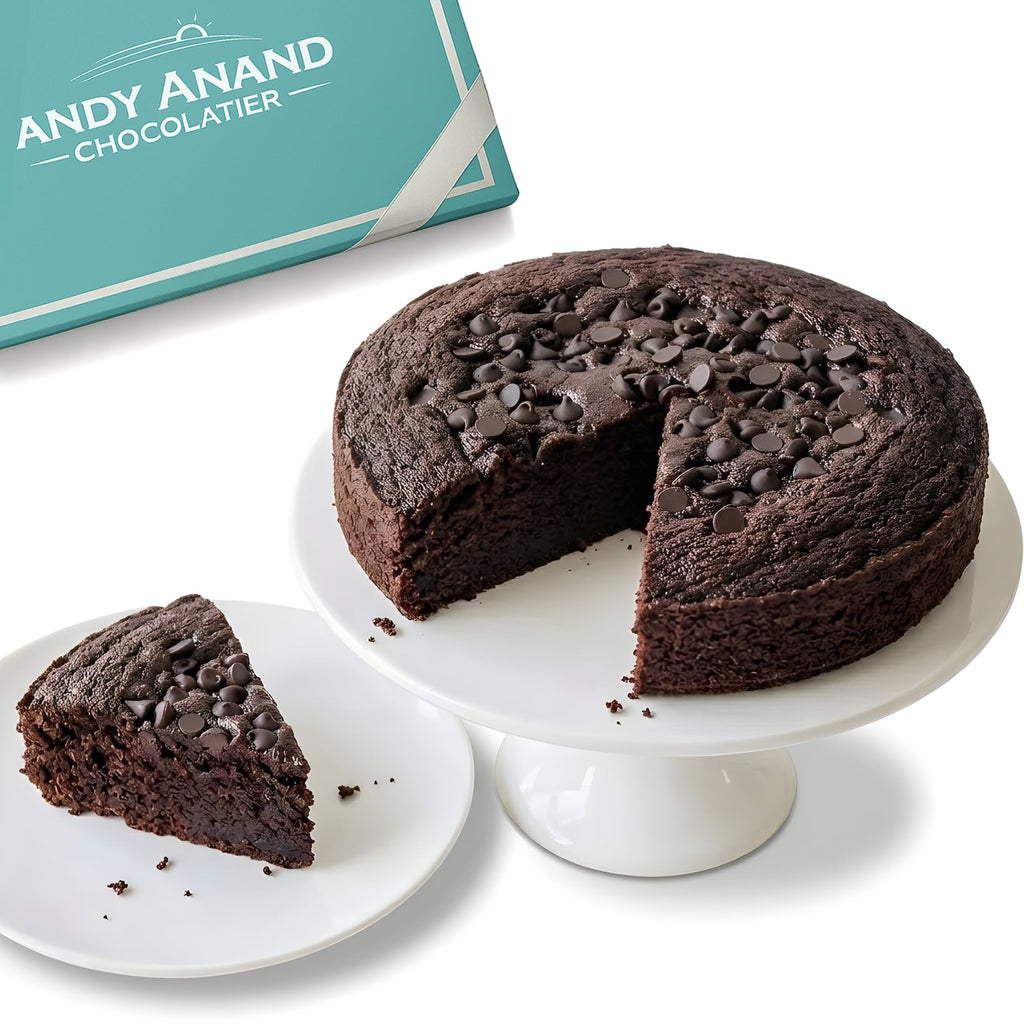 Andy Anand Sugar-Free Triple Chocolate Cake, Gluten-Free, 2.6 lb – Keto & Diabetic-Friendly, No Preservatives, Birthday & Holiday Gift Box