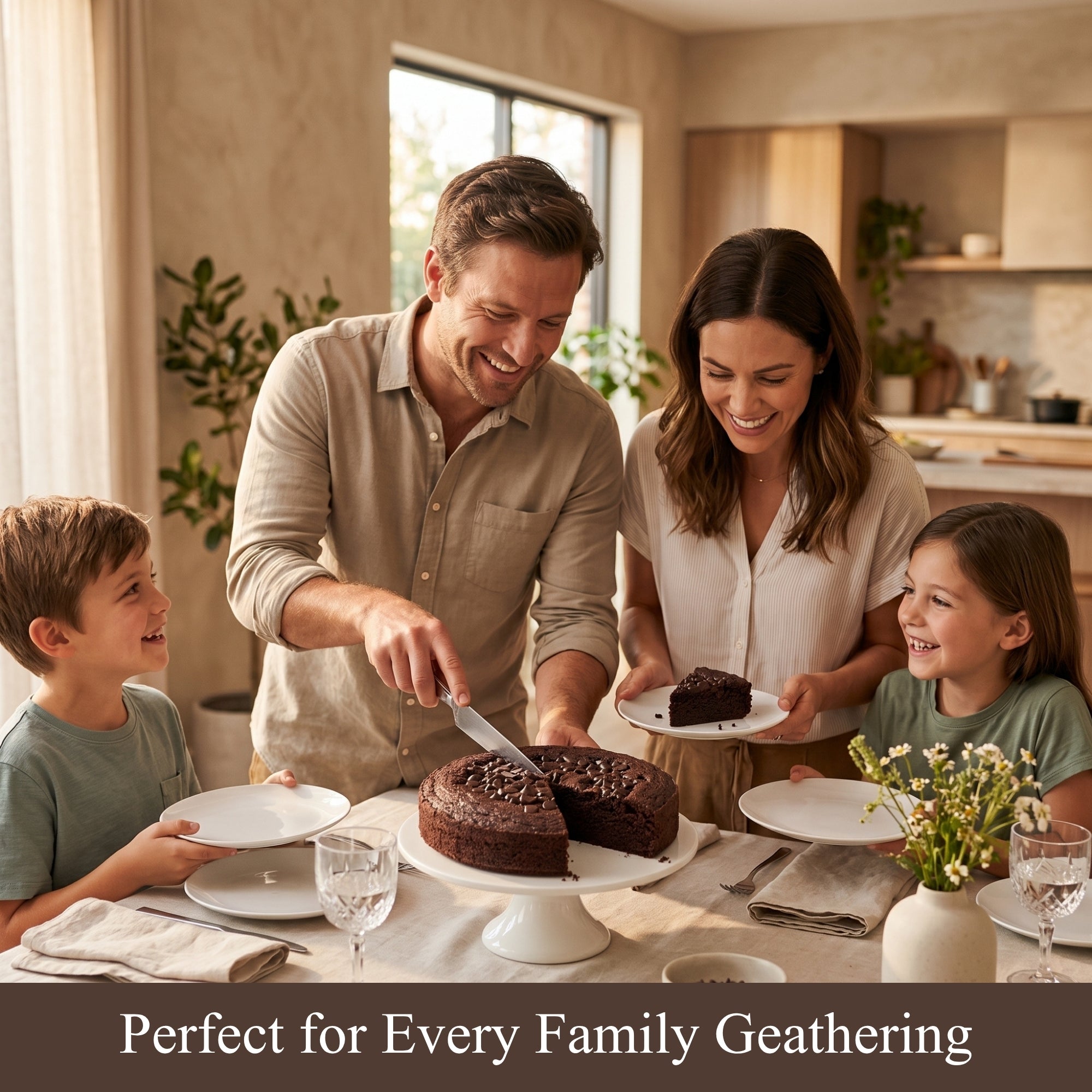 Andy Anand Sugar-Free Gluten-Free Dark Chocolate Cake, 9-Inch, 2.9 lb – Keto & Diabetic-Friendly, Birthday & Holiday Gift