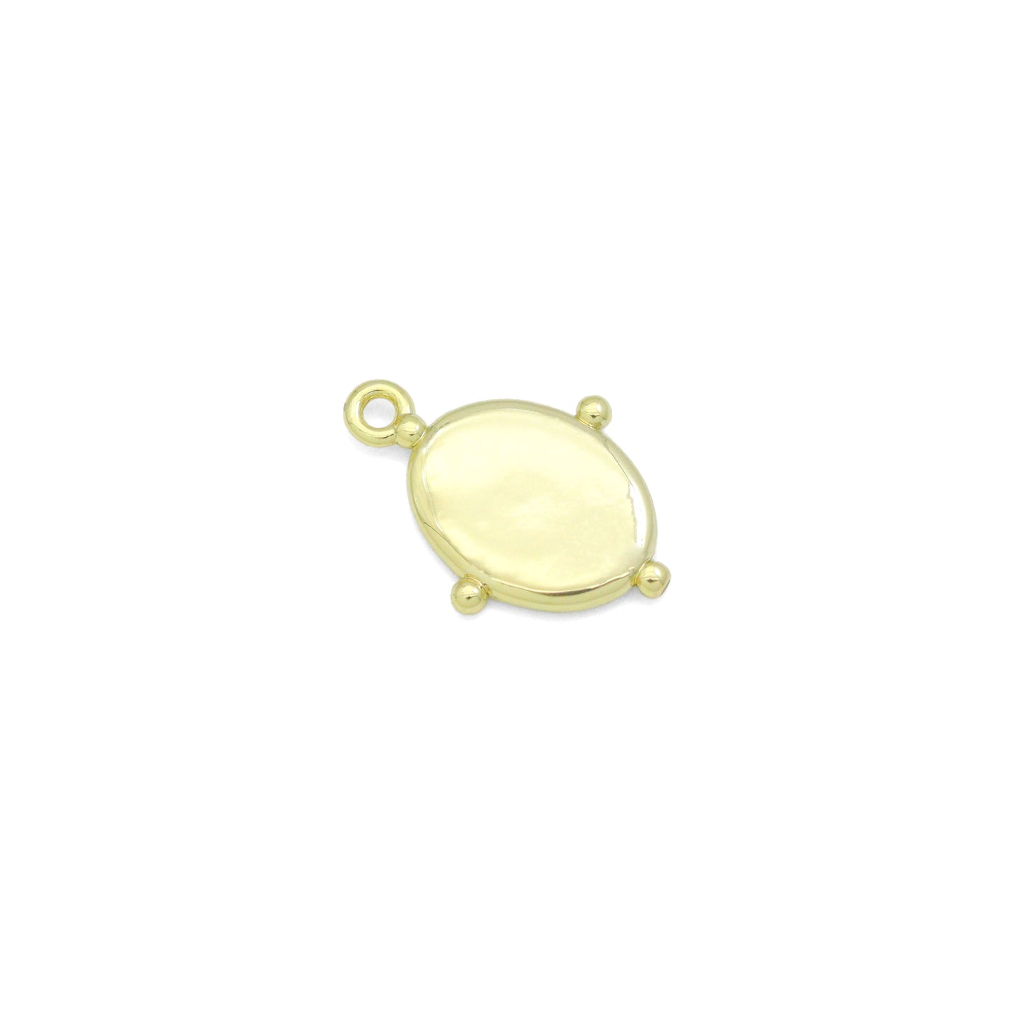 Oval Black/White/Blue/GreenEnamel Mary Saint Oval shape Pendant, Sku#B135