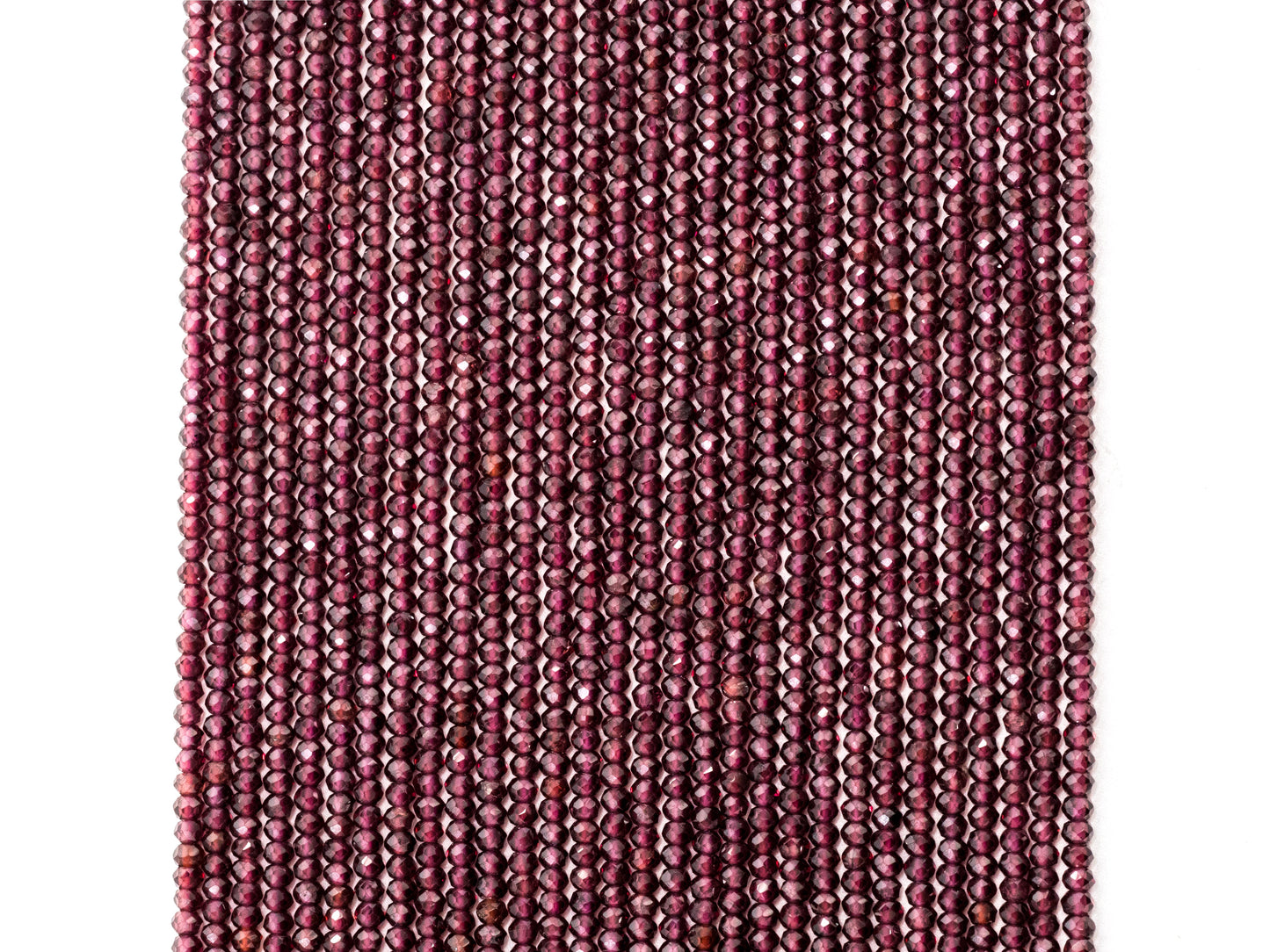 Top Quality Faceted Brazilian Garnet Rondelle Beads, 2x3mm/2x4mm, SKU#U107