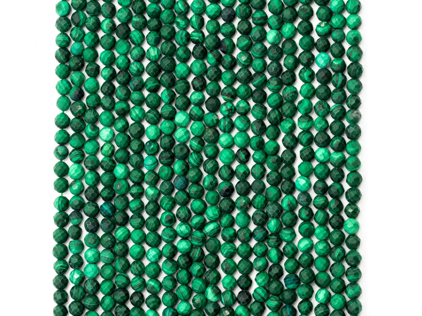 2mm 3mm 4mm Natural Faceted Malachite Round Beads, Green Gemstones Beads,Natural Malachite Beads,15.5" Full Strand,SKU#U105