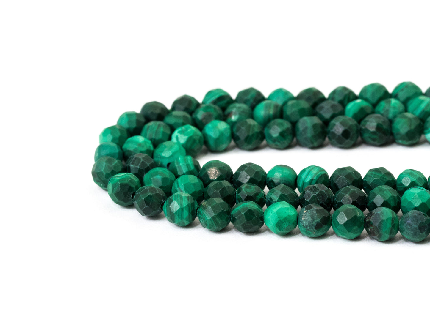 2mm 3mm 4mm Natural Faceted Malachite Round Beads, Green Gemstones Beads,Natural Malachite Beads,15.5" Full Strand,SKU#U105