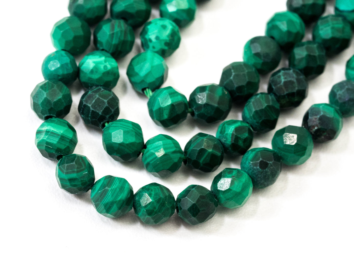 2mm 3mm 4mm Natural Faceted Malachite Round Beads, Green Gemstones Beads,Natural Malachite Beads,15.5" Full Strand,SKU#U105