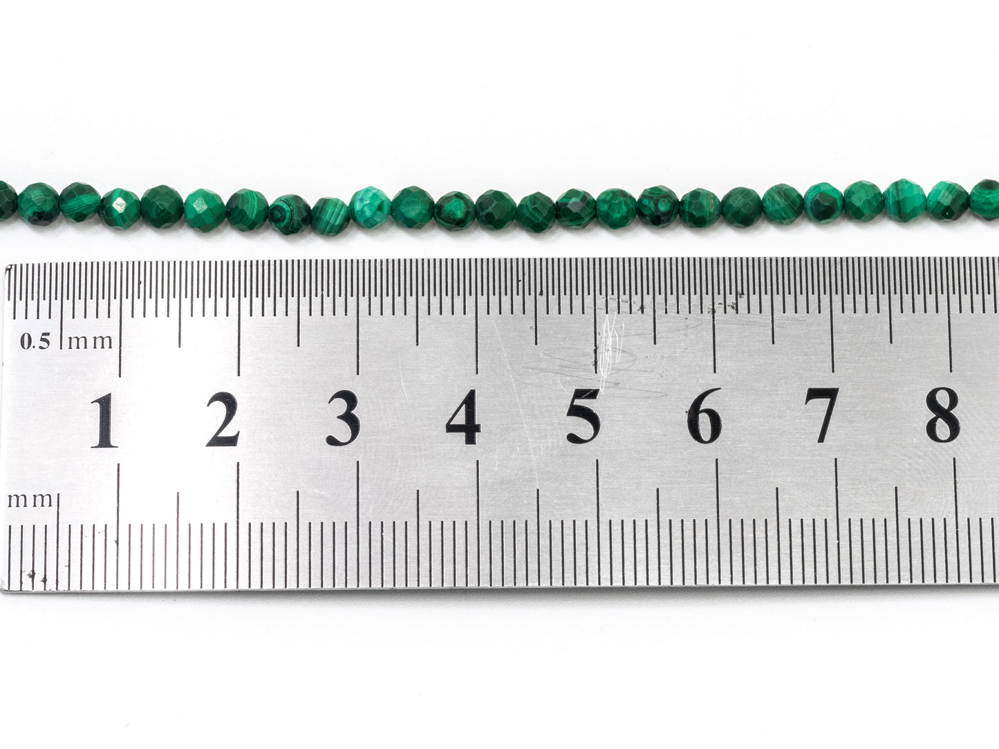 2mm 3mm 4mm Natural Faceted Malachite Round Beads, Green Gemstones Beads,Natural Malachite Beads,15.5" Full Strand,SKU#U105