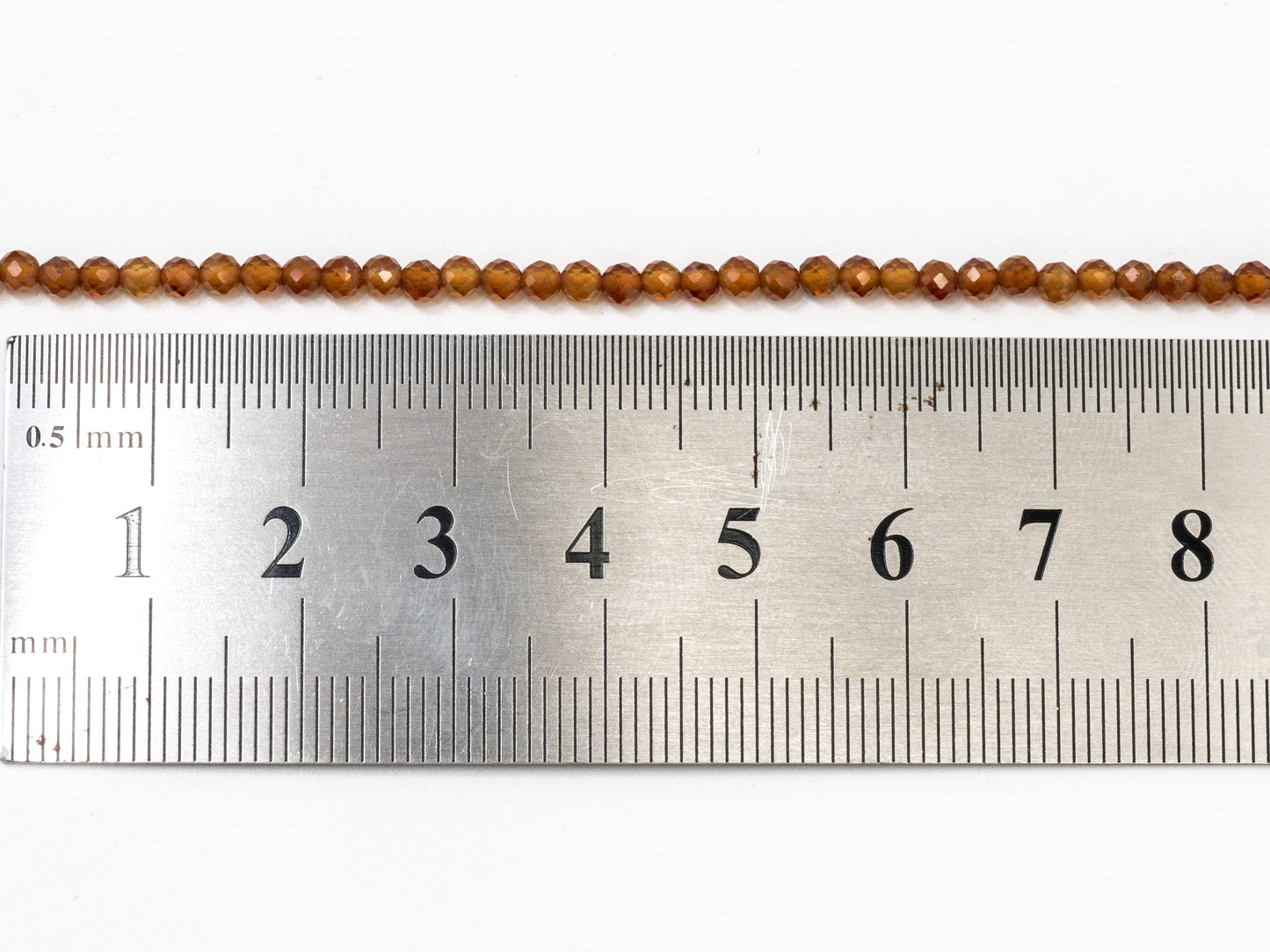 2mm/3mm/4mm Natural Garnet Round Faceted Beads, Brown Gemstones Beads,Garnet Beads,15.5" Full Strand,SKU#U106