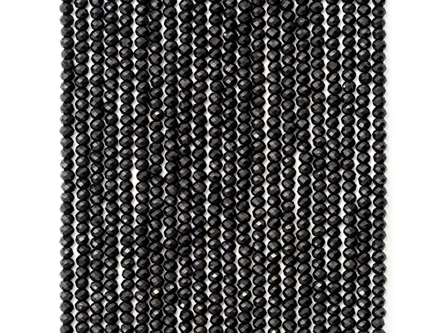 Top Quality Faceted Black Spinel Round Beads 3/4/6/8mm Gemstones Beads,Black Spinel Beads,15.5" Full Strand,SKU#U104