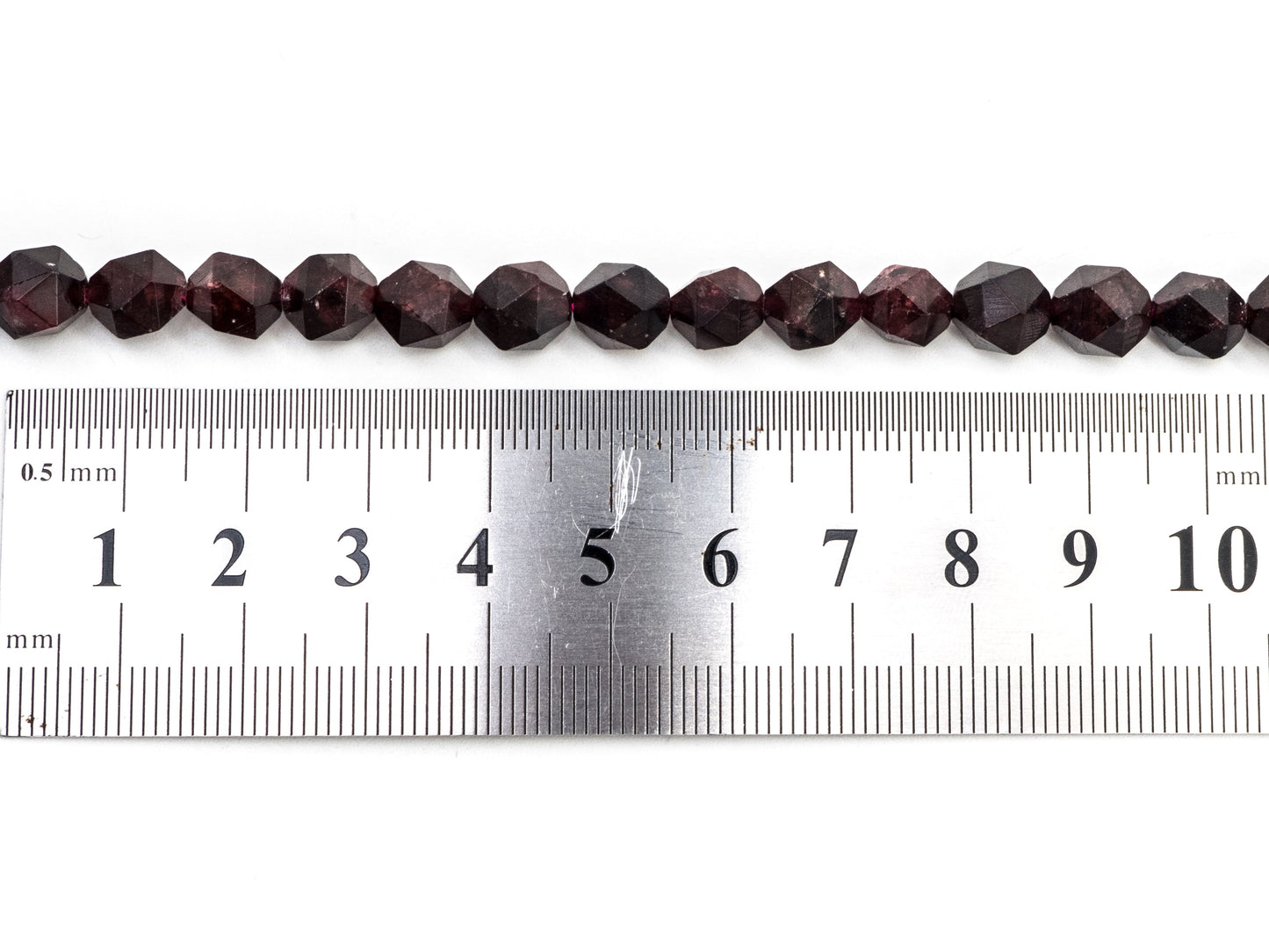Diamond Cut Quality Natural Red Garnet beads, 6mm/8mm/10mm/12mm, Diamond Cut Faceted Round Gemstone Beads, 15.5inch strand, SKU#U130C