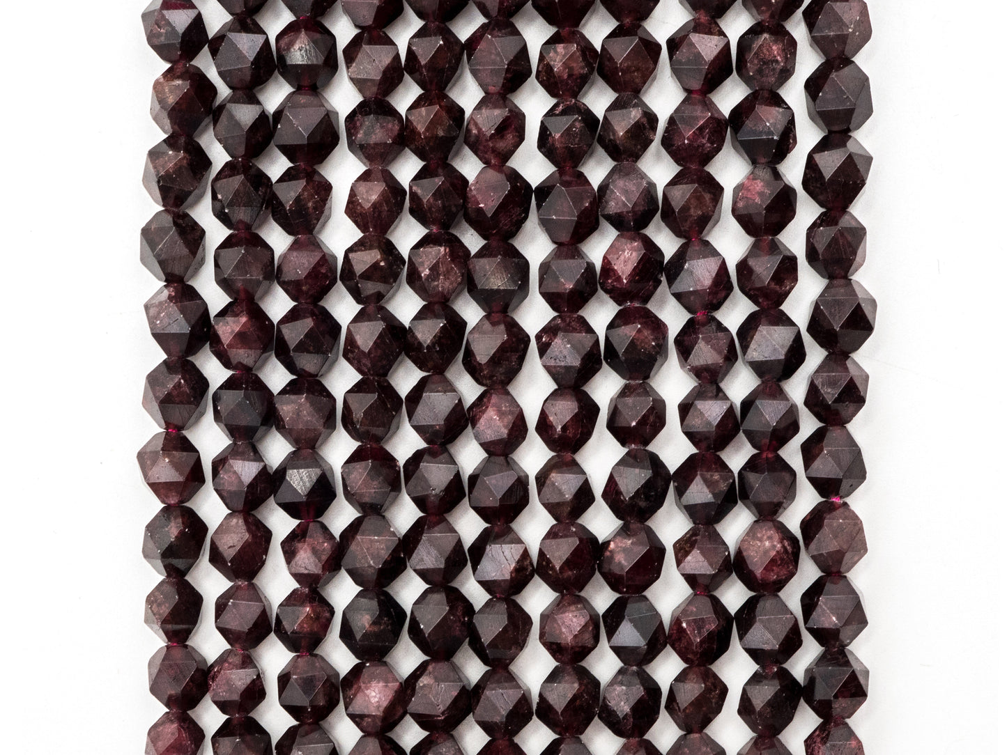 Diamond Cut Quality Natural Red Garnet beads, 6mm/8mm/10mm/12mm, Diamond Cut Faceted Round Gemstone Beads, 15.5inch strand, SKU#U130C