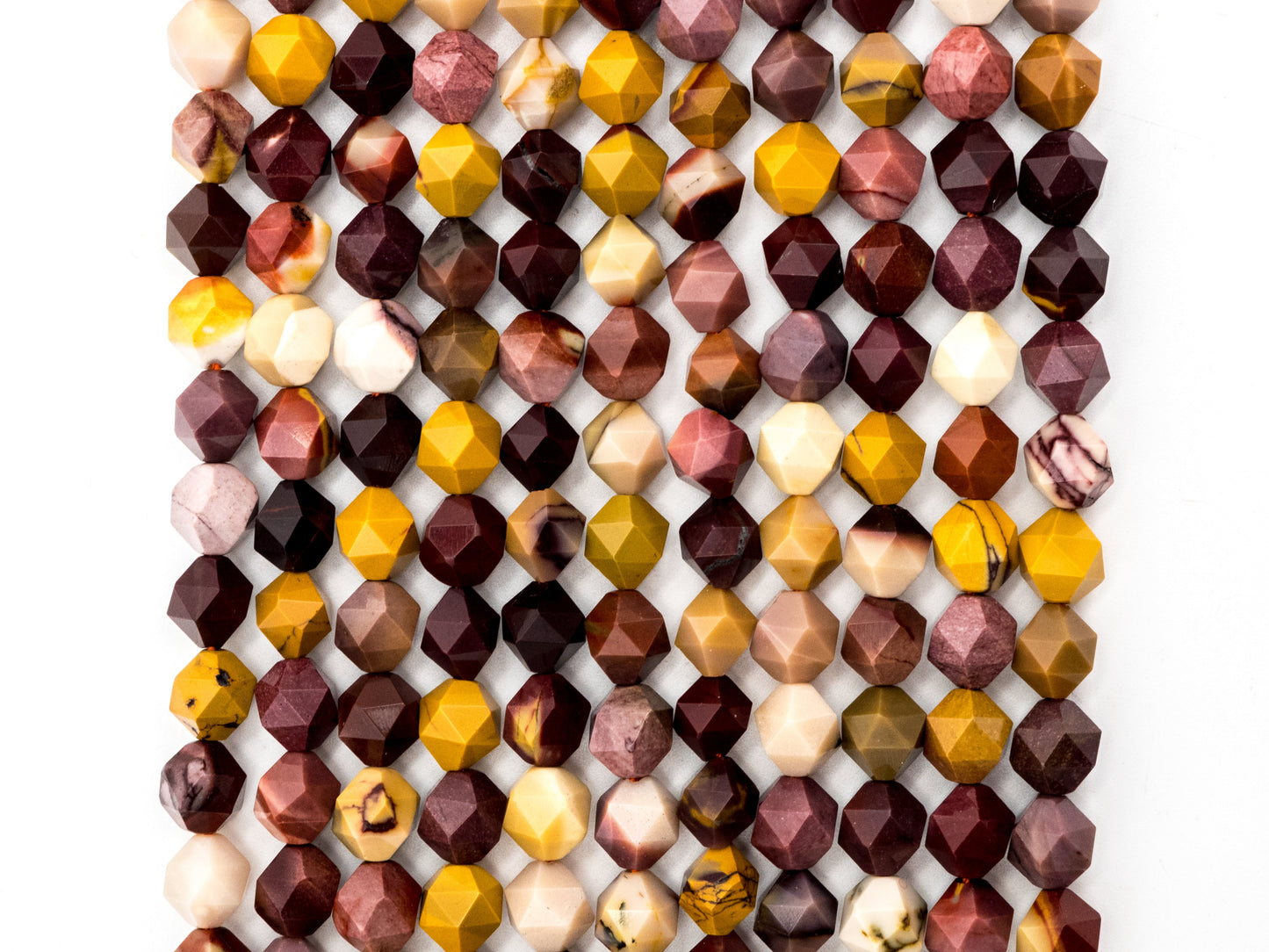 Unique Diamond Cut Quality Natural Mookaite beads, Sku#U134