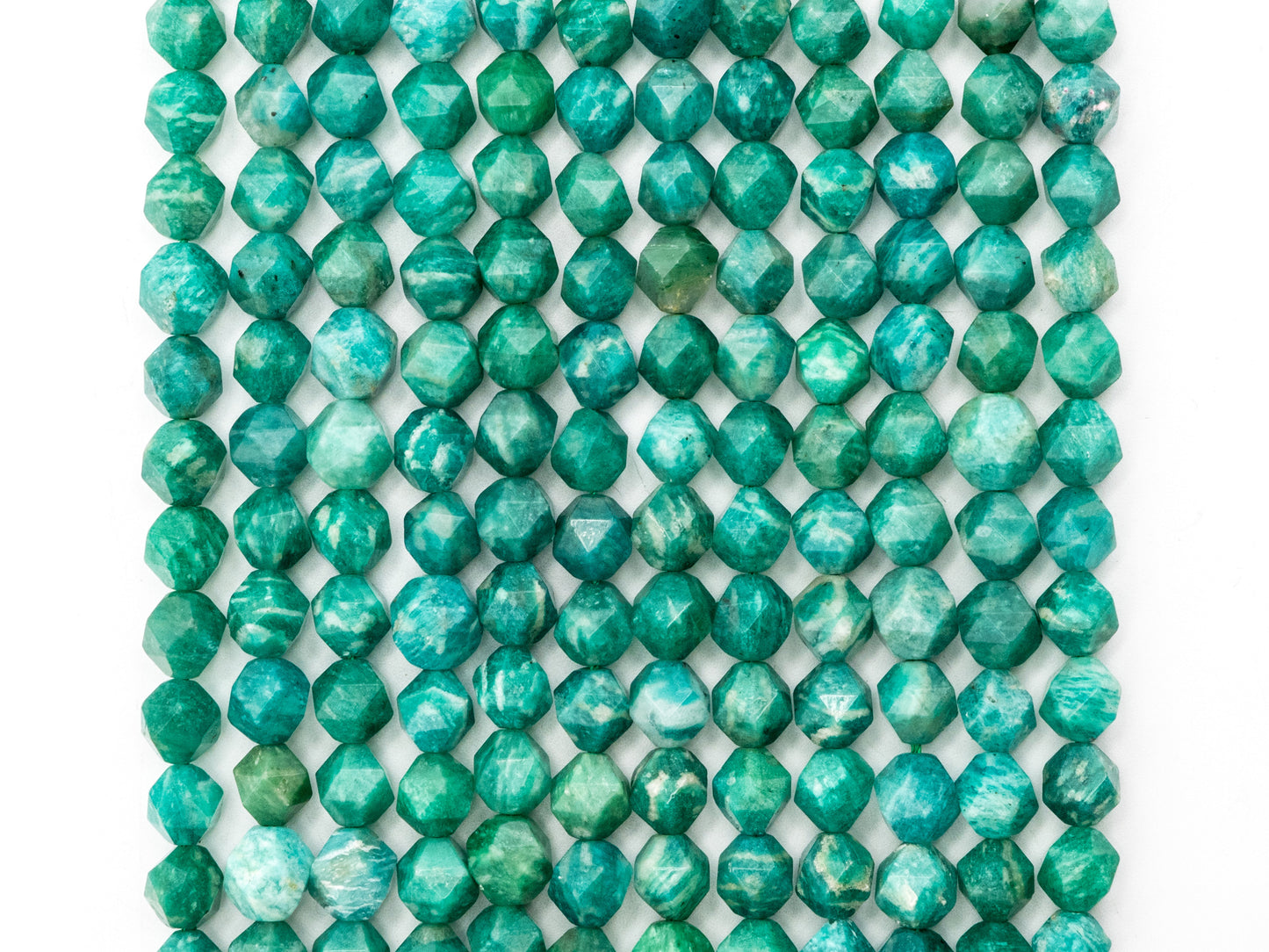 Unique Diamond Cut Quality Natural Amazonite beads, 6mm/8mm/10mm/12mm, Diamond Cut Faceted Round Gemstone Beads, 15-16inch strand, SKU#U147