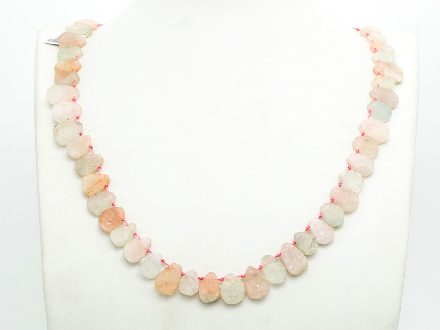 Quality Natural Morganite beads,11-15mmm Teardrop Light Pink Blue Gemstone Beads, 15.5inch strand, SKU#U160