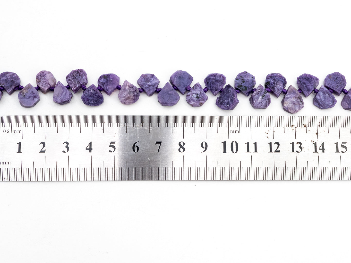Quality Natural Charoite beads, 9-12mm Irregular Teardrop Purple Gemstone Beads, 15.5inches strand, SKU#U156