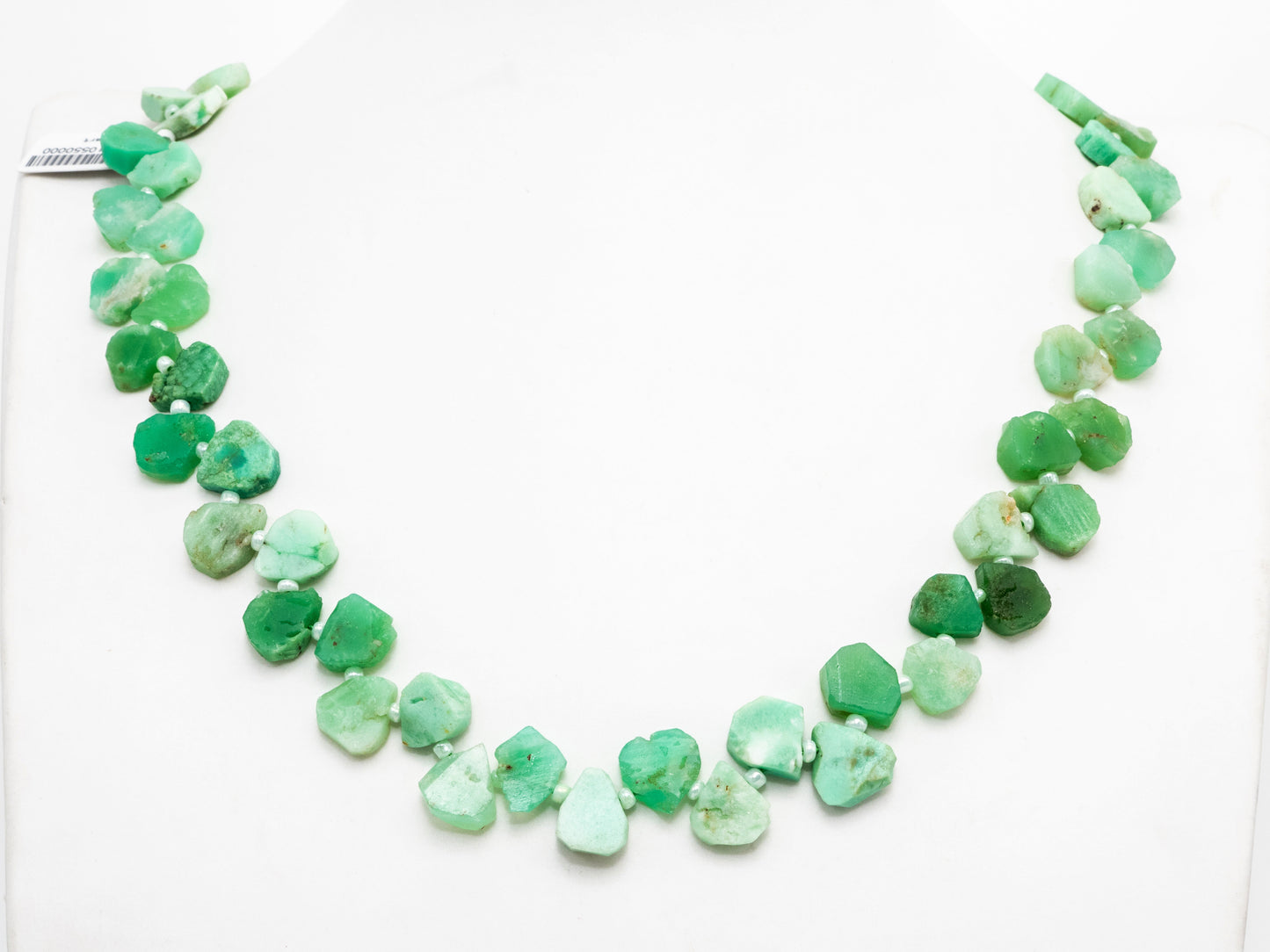 Quality Natural Chrysoprase beads, 9-13mm, Irregular Teardrop shape Top drill Chrysoprase Green Gemstone Beads, 15.5" strand, SKU#U153