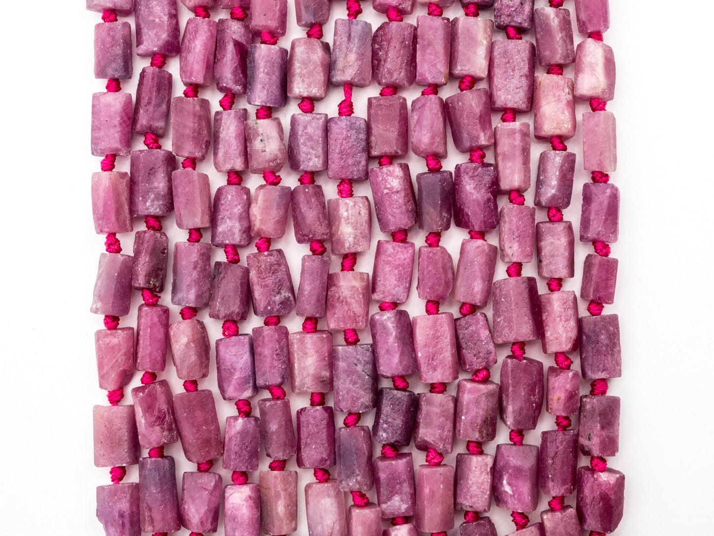 Quality Natural Ruby Beads Strand,8-11mm Ruby Tube beads,Natural Gemstone Beads,1 5.5inch strand, SKU#U170