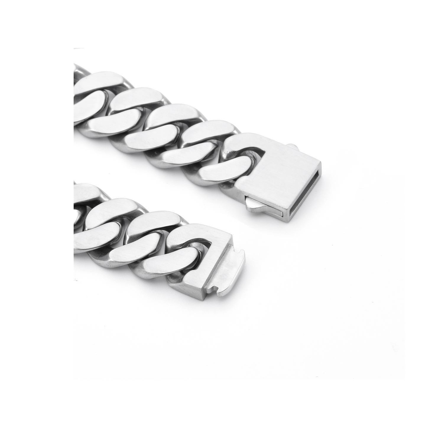 BG160W B.Tiff High Polish 16mm Flat Cuban Link Bracelet
