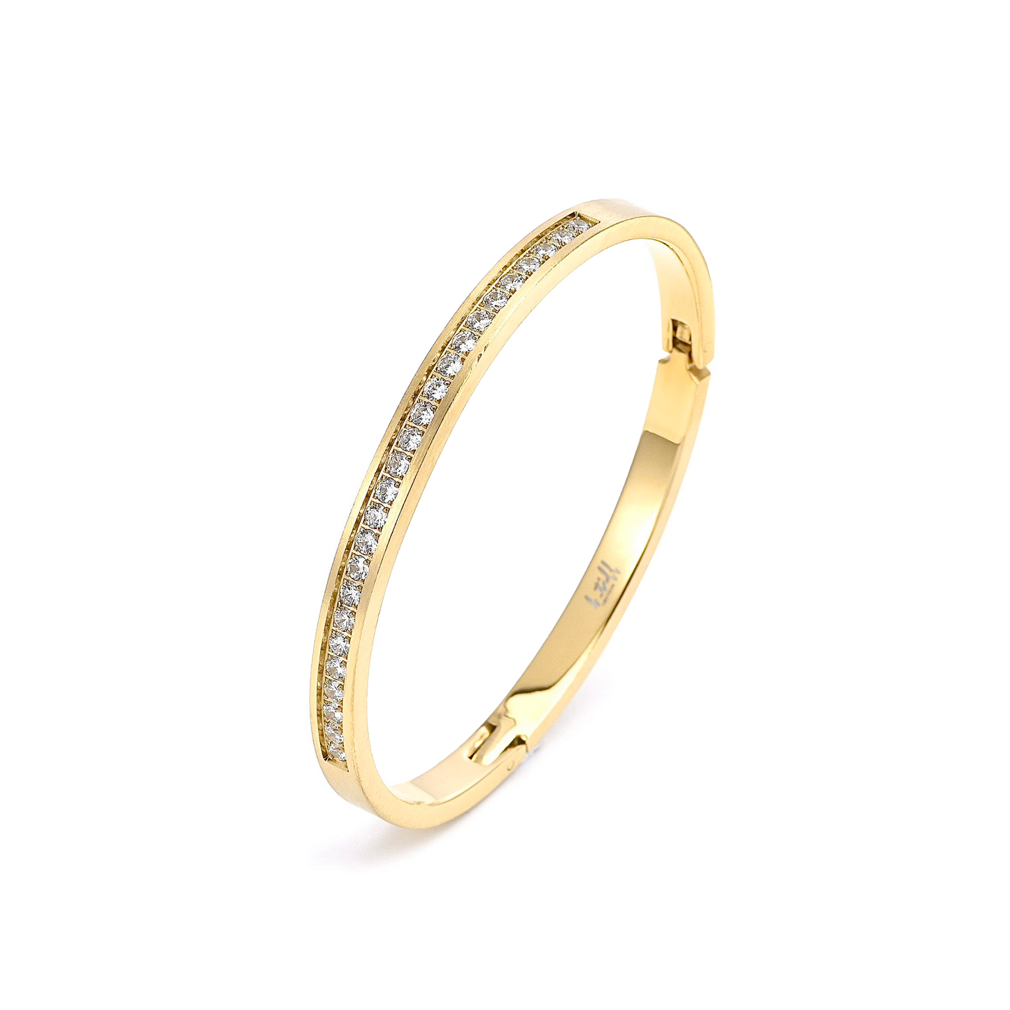 BG333G B.Tiff Gold Eternity 25 Bangle Bracelet