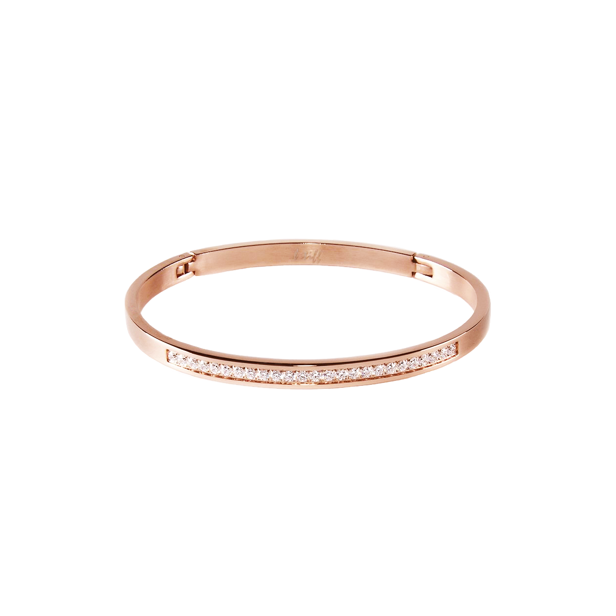 BG333RG B.Tiff Rose Gold Eternity 25 Bangle Bracelet