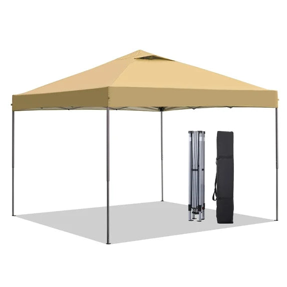 Ainfox 10 x 10 ft Pop-Up Canopy  Patio Canopy With 4 Sand bags For Patio,Garden,Party