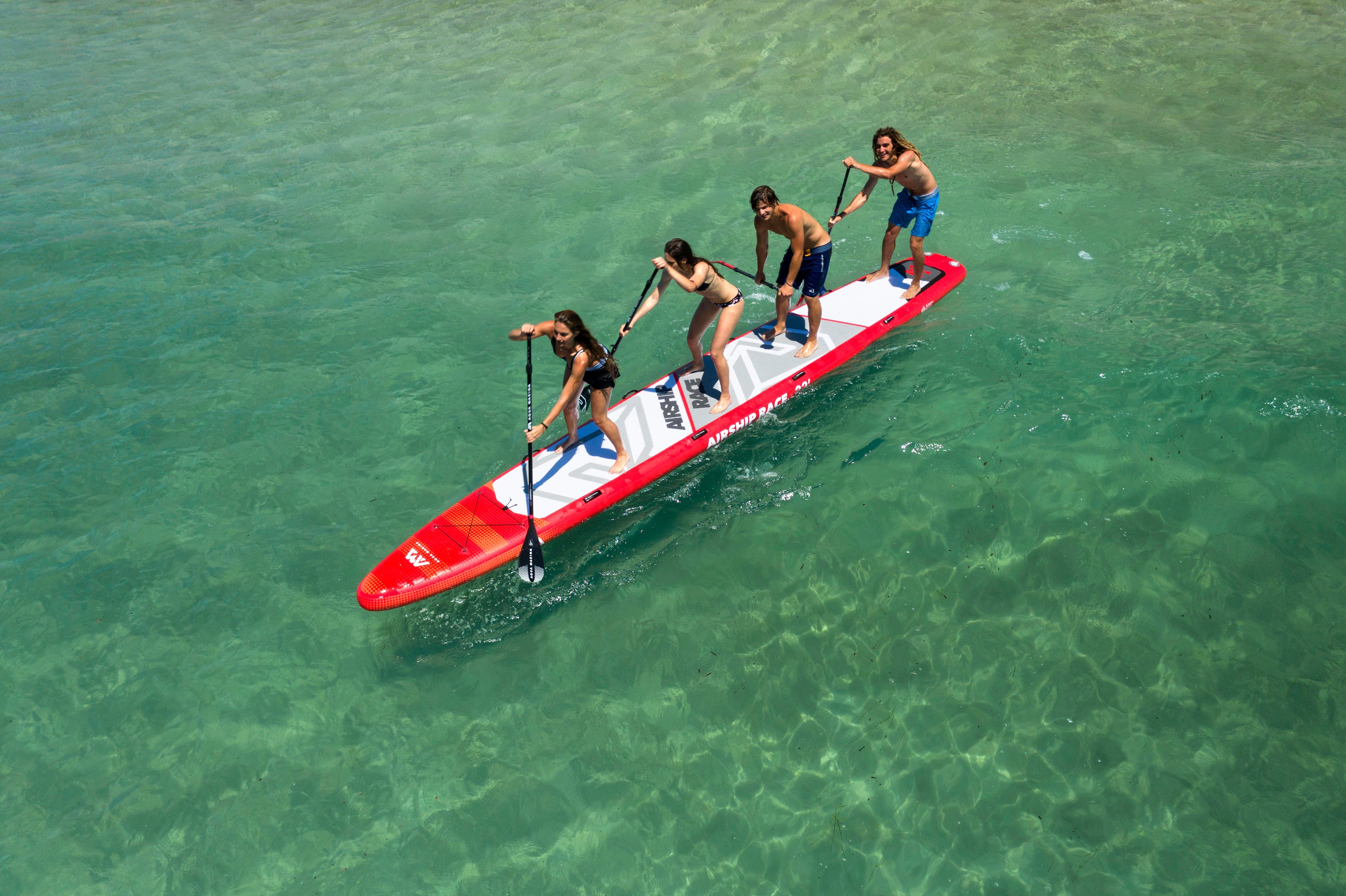 Aqua Marina AIRSHIP RACE 22'0" Inflatable Paddle Board Multi-person SUP