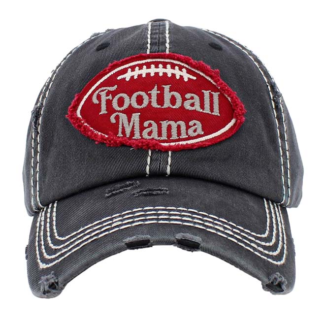 Football Mama Vintage Baseball Cap