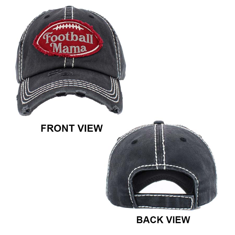 Football Mama Vintage Baseball Cap