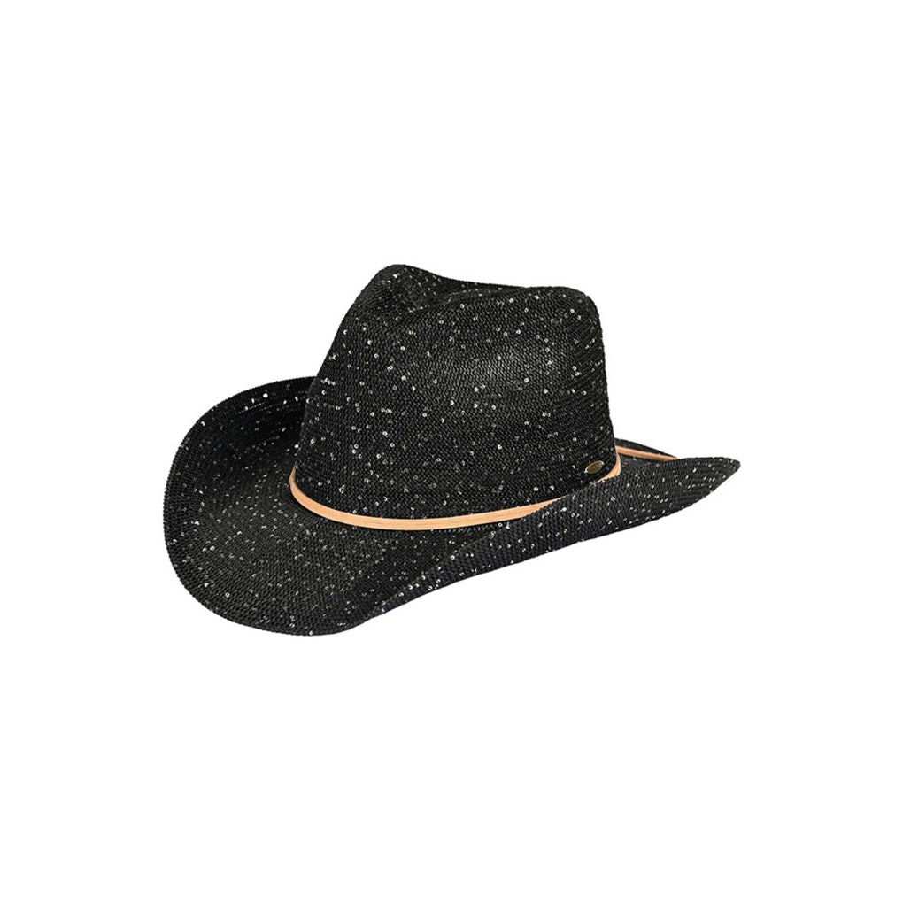 C.C Women's Sequin Cowboy Hat