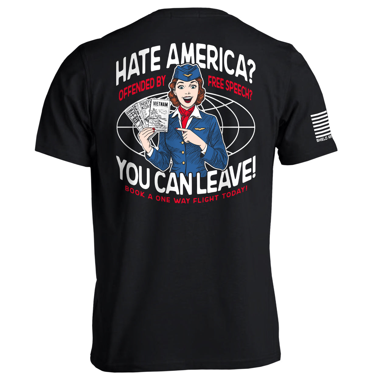 言論の自由に腹を立てるアメリカ嫌いは出て行け