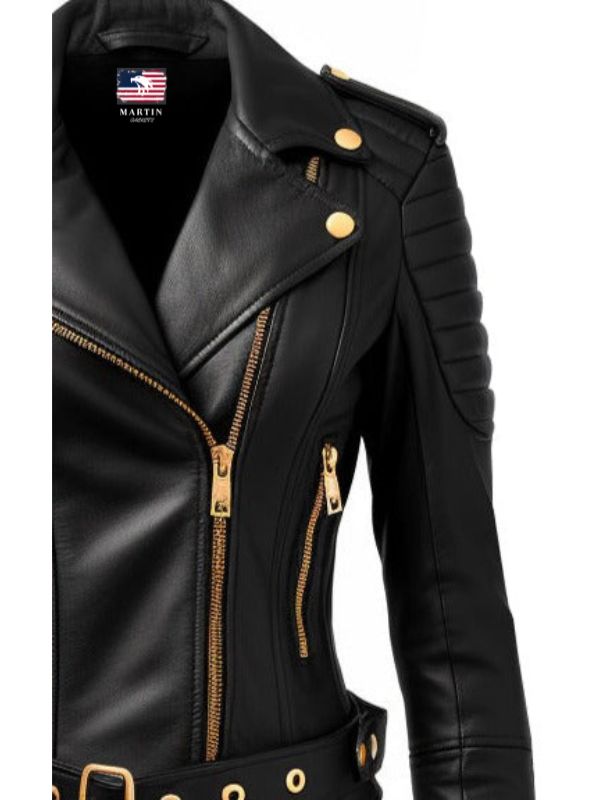 Black Leather Jacket for Women – Biker Leather Jacket