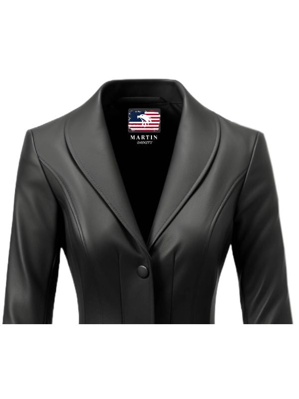 Black Rebel Women’s Black Leather Jacket Blazer