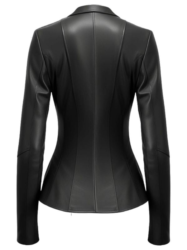 Black Rebel Women’s Black Leather Jacket Blazer