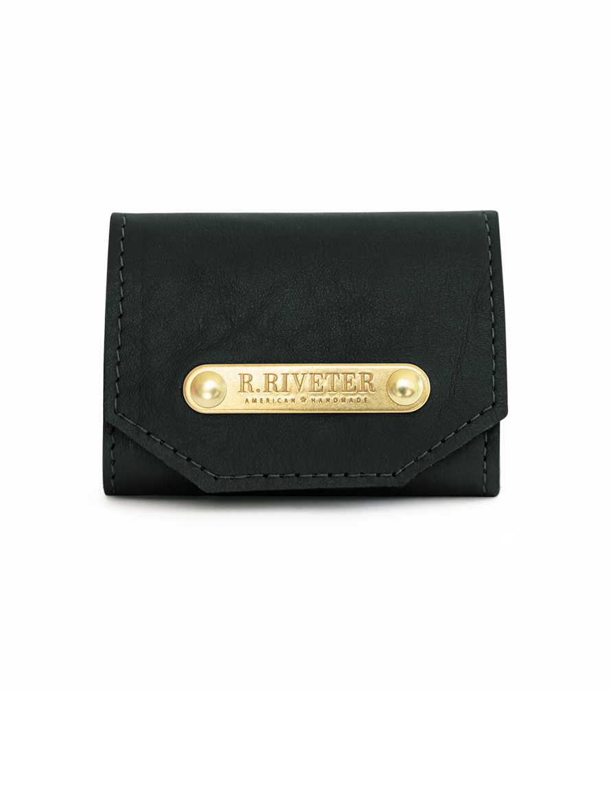 1964 Mini Wallet | Premium Black Leather