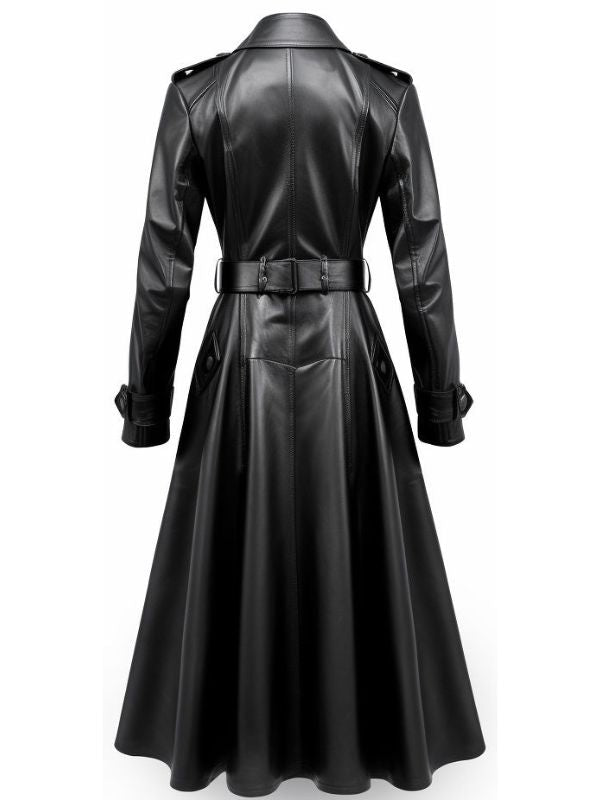 Black Leather Trench Coat – Timeless Style &amp; Modern Elegance