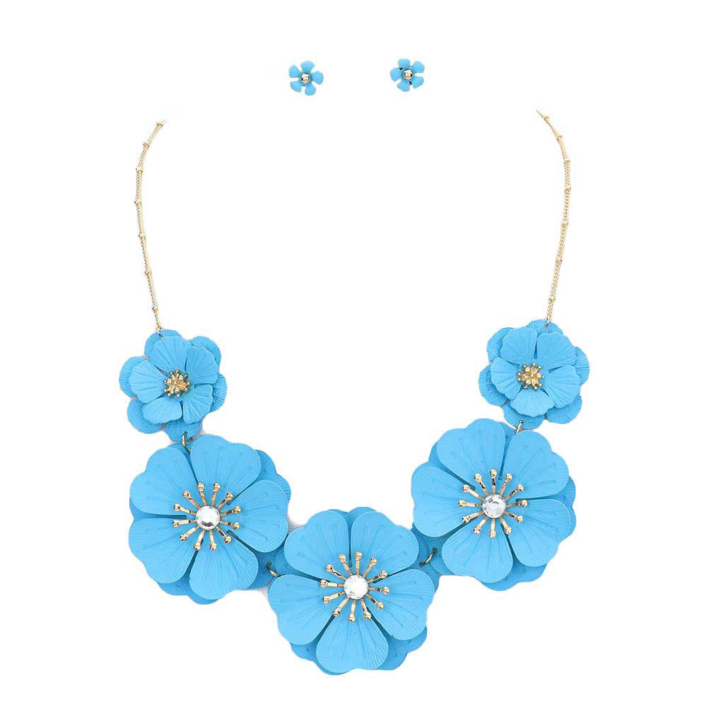 Bloom Flower Link Necklace