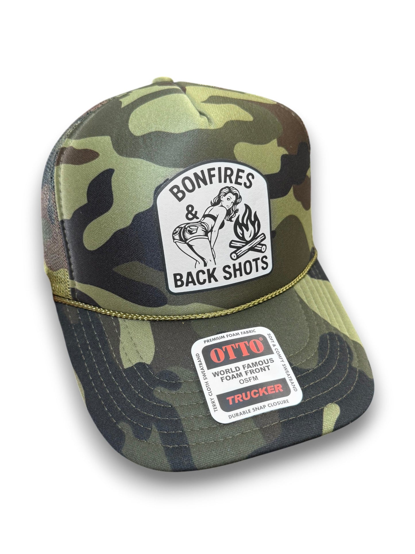 Bonfires & Back Shots Trucker Hat