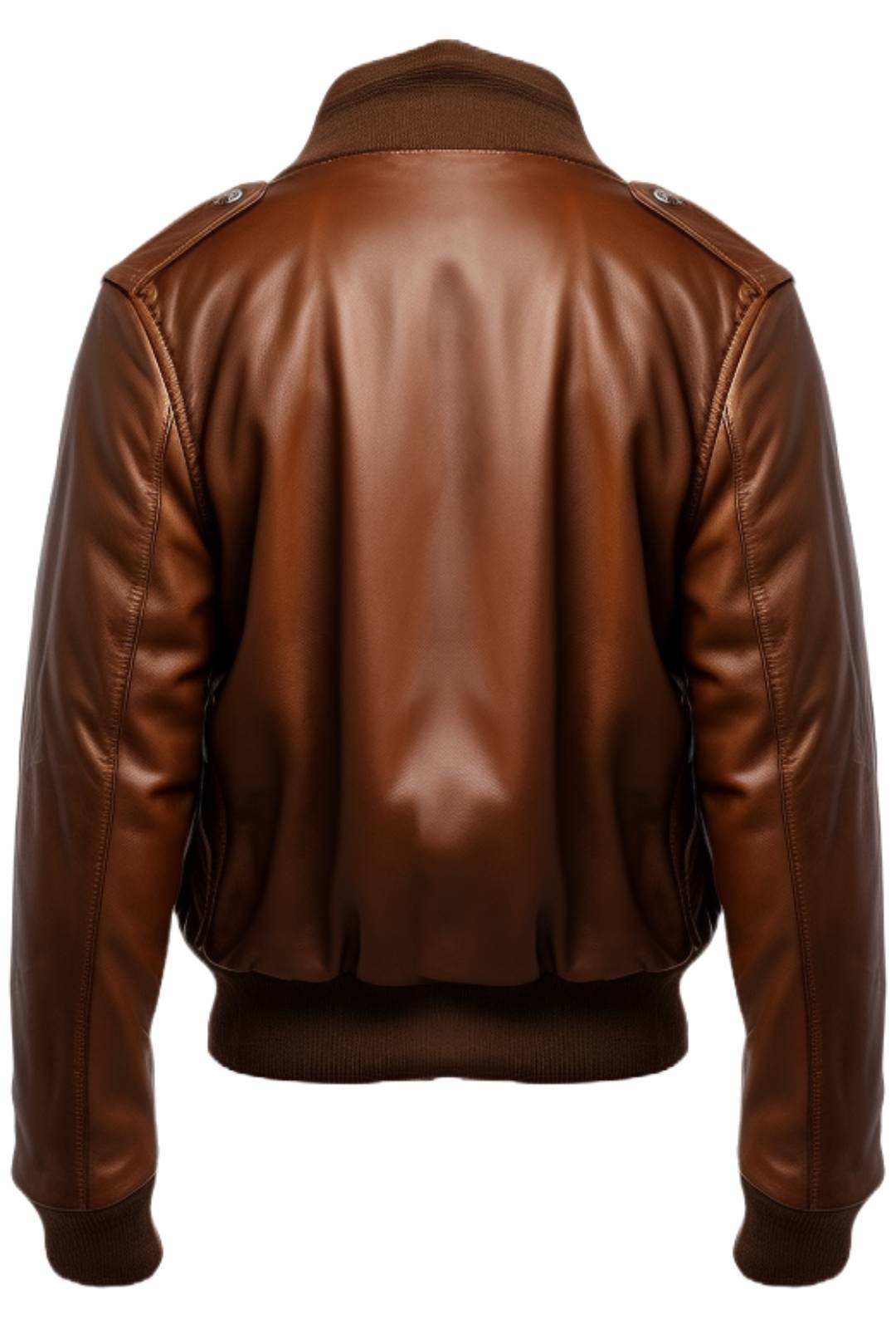 Brown Bomber Aviator Leather Jacket