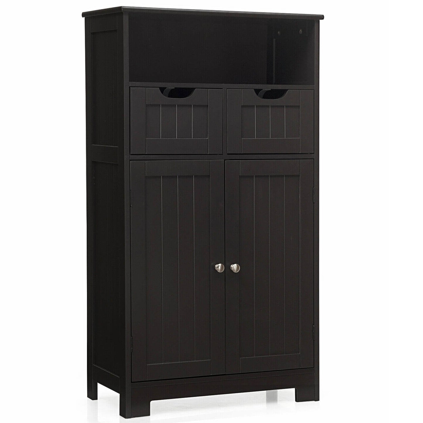 Bathroom Wooden Side Cabinet with 2 Drawers and 2 Doors