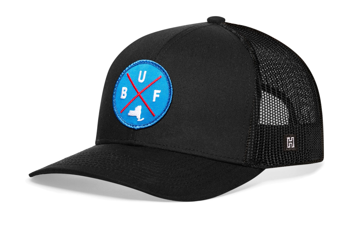 Buffalo Trucker Hat  |  Blue Red BUF X  |  Snapback