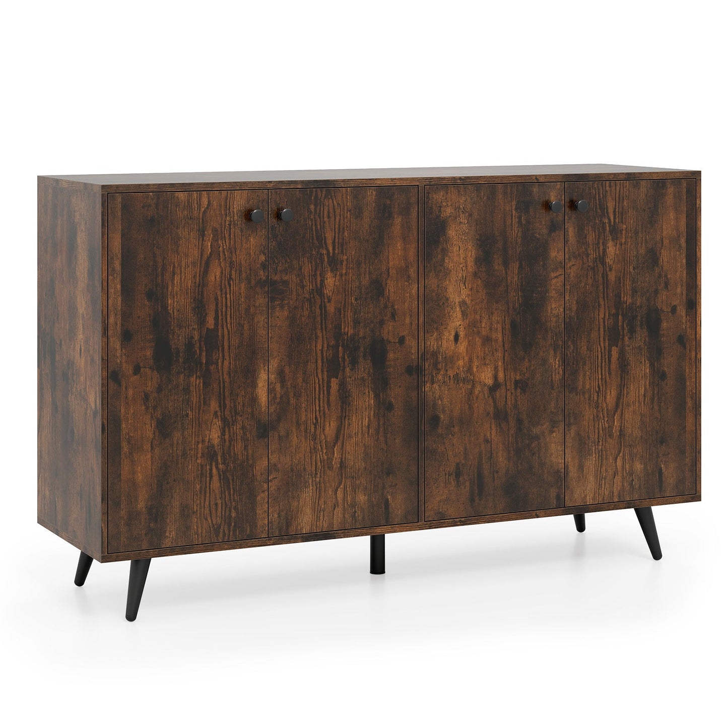Buffet Sideboard Mid Century Modern Storage Cabinet with Adjustable Shelves
