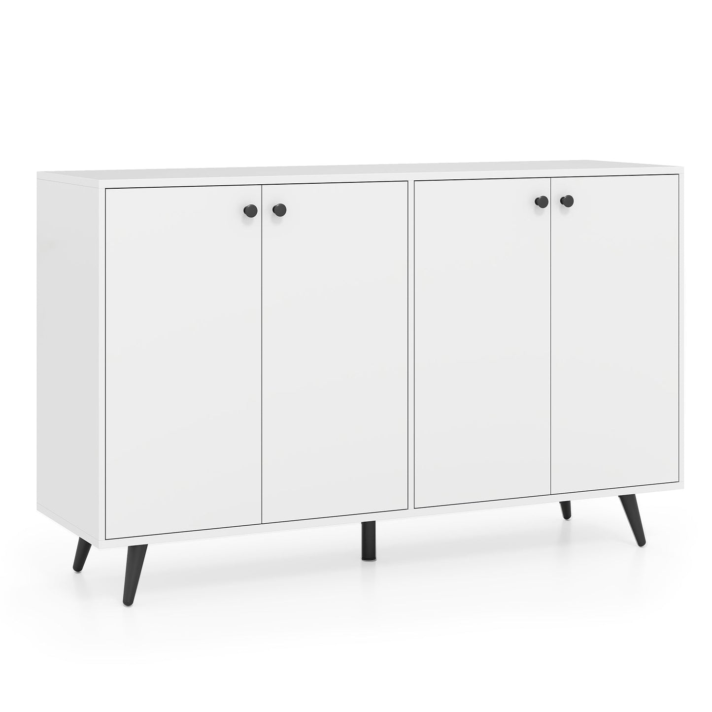 Buffet Sideboard Mid Century Modern Storage Cabinet with Adjustable Shelves