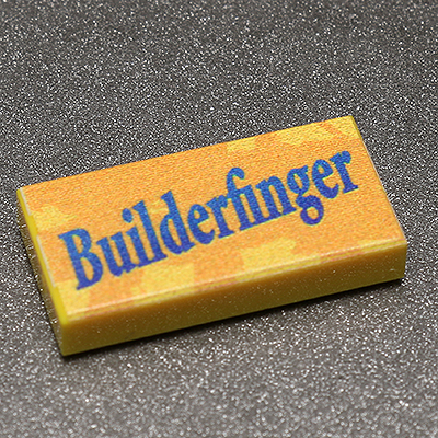 Builderfinger Printed 1x2 Candy Tile