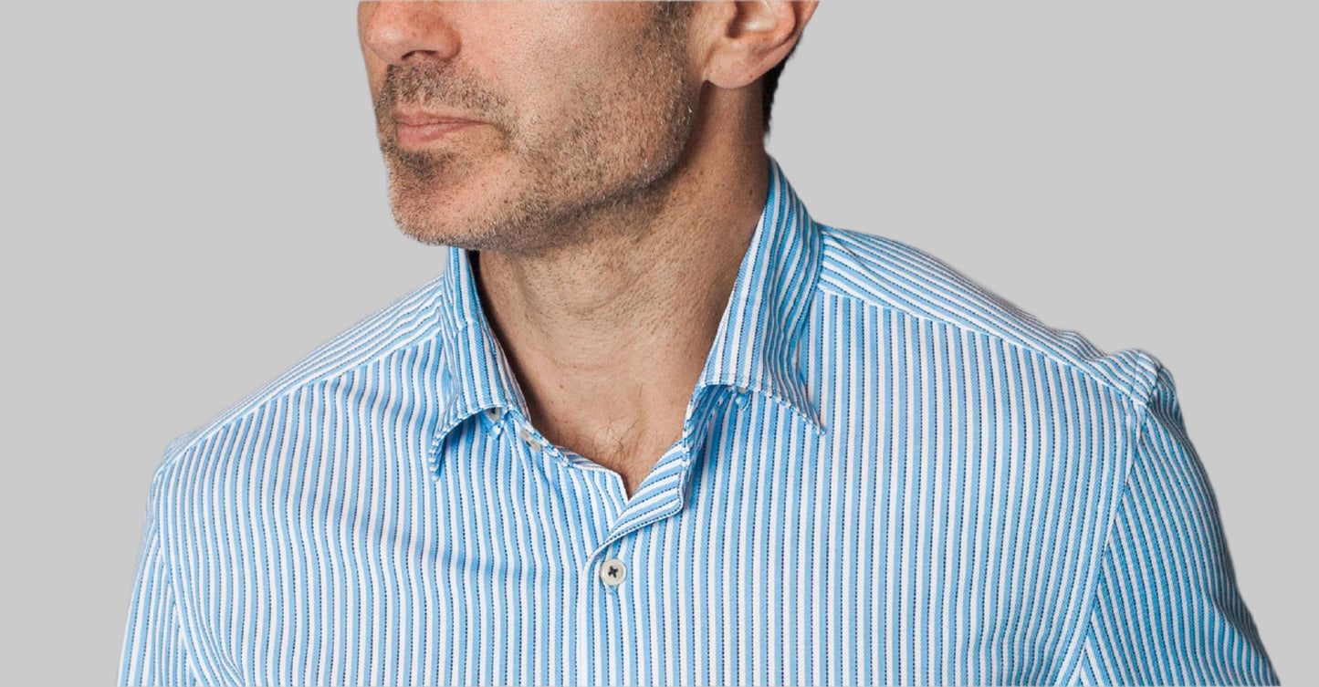 Hansen Stripe Long Sleeve Tech Shirt