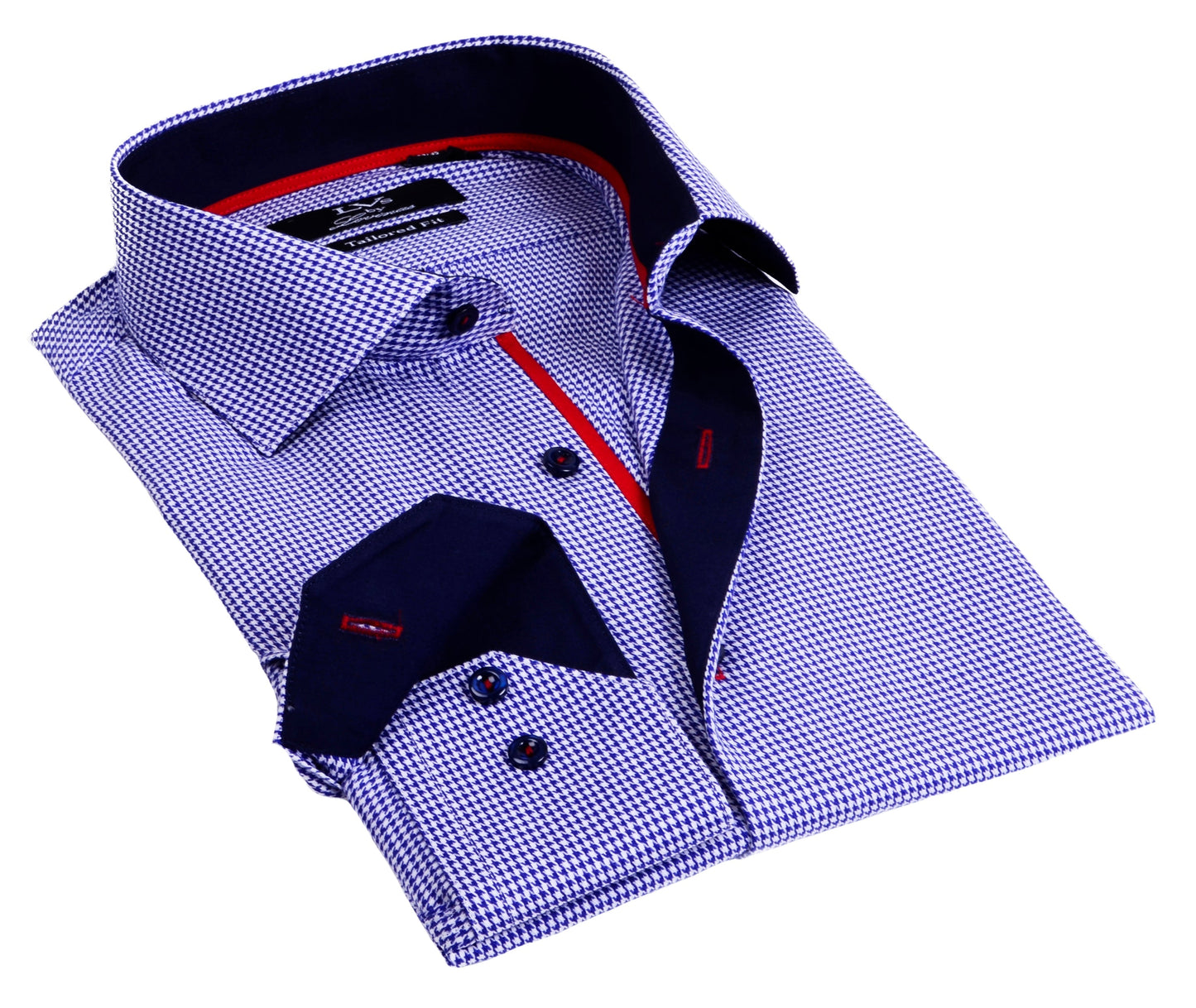 Button-Up Shirt //  - Tailored Fit - contrast  trimming - final sale - Size Small