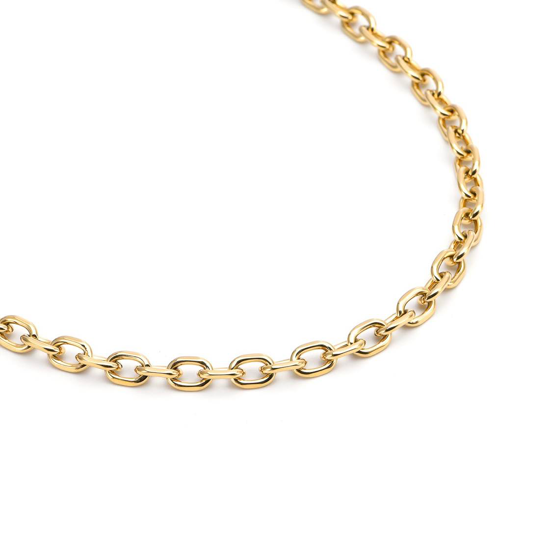 C007G B.Tiff Gold Cable Link Chain Necklace/ 5mm