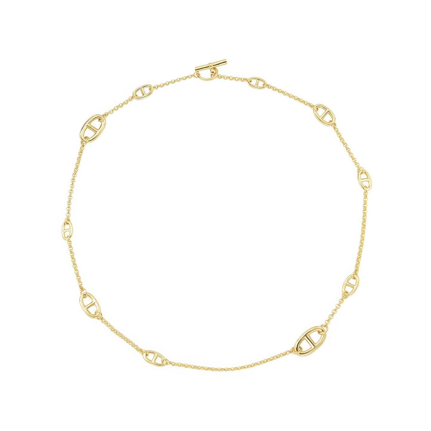 C008G B.Tiff Gold Garlande Lariat Chain Necklace